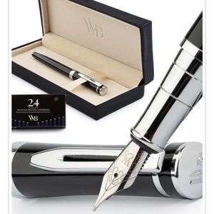 White and Gold Fountain Pen